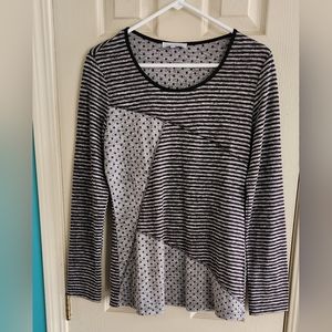 Marie Claire women's long sleeve pullover top